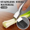 2024 Upgrade Scallion Cutter Garlic Slicing Tool Cutter for Vegetables