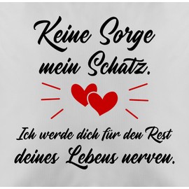 Shirtracer Cushion 50 x 50 cm - Valentine's Day Ideas - Anniversary Couple Partner Sayings for Him Saying Love Women Men Rest Nerves - 50 x 50 cm - Grey - Pillow Gift for Valentine's Day Gift