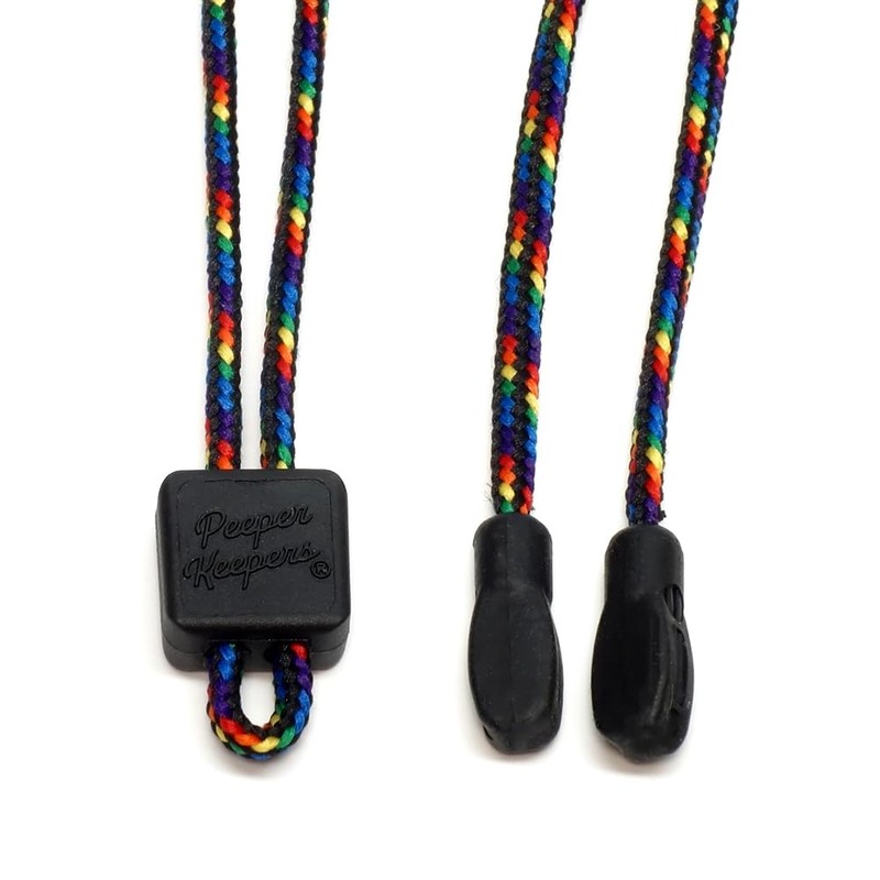 Peeper Keepers Supercord Adjustable 550 Eyeglasses Retainer Cord Rainbow Black