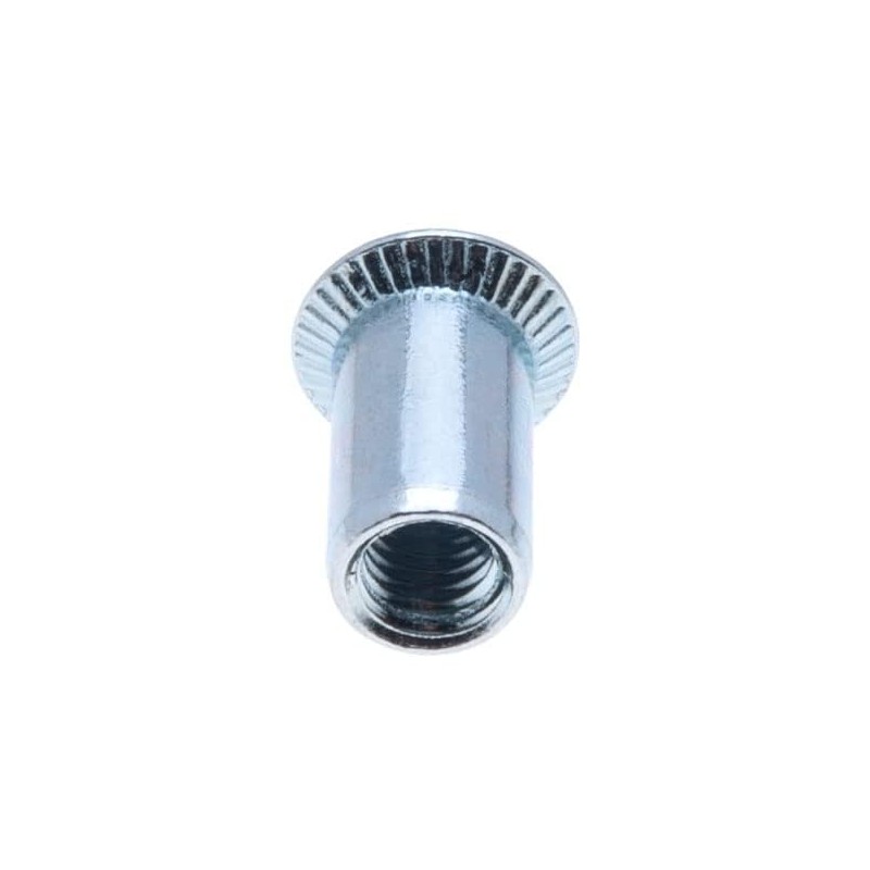 M8 Blind Rivet Nut, Threaded Insert with Countersunk Head, Round