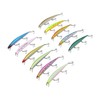 11 Pcs Simulation Minnow Lure Plastic Fishing Bait Fishing Accessories