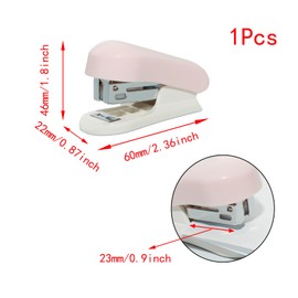 Lilaly 1 Pack Staplers for Desk Staplers, Blue Stapler, Miniature Stapler with Staples Staplers Office, Gift for Student or Office Use (Blue)