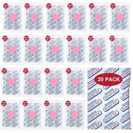 LinsKind 20 Packs 2500CC Food Grade Oxygen Absorbers (One Pack Individually Vacuum Sealed, 20x Pack of 1), Oxygen Absorbers for Long Term Food Storage with Oxygen Indicator, for Mylar Bags, Mason Jars
