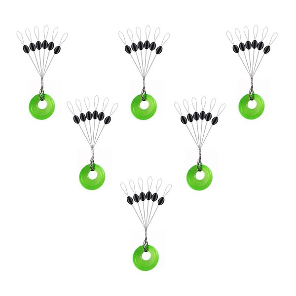 Mimilure 150/600 Pcs Rubber Fishing Bobber Stopper,6 in 1 Float