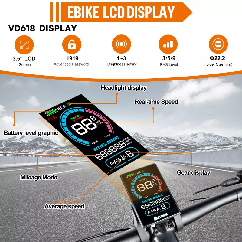 BAFANG VD618 Display CAN Protocol For Bafang Mid Motor BBS01