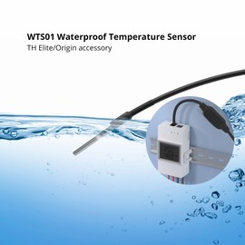 SONOFF WTS01 Temperature Sensor Waterproof Temp Sensor Works with THR320D Elite/THR316D Elite/THR320D Origin/THR316D Origin/AL560,SONOFF TH Elite/TH Origine Accessories