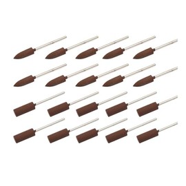 Naajop Rubber Polishing Point Bit Set Rotary Tool Buffing Wheels with 8mm Wool Felt Polishing Bits Ideal Rotary Tool Accessories Pack of 24Pcs