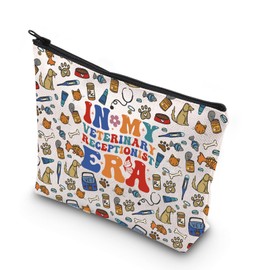 WCGXKO Vet Receptionist Gift Veterinarian Gift Vet Tech Gift In My Veterinary Receptionist Era Animal Rescue Gift (RECEPTIONIST ERA bag)