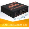 Splitter Hdmi 4k 2k 1 Entrada 2 Salidas Full Hd