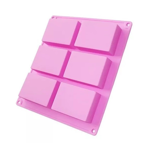 Mercader Digital Molde Silicón 6 Rectángulos / Jabón / Repostería