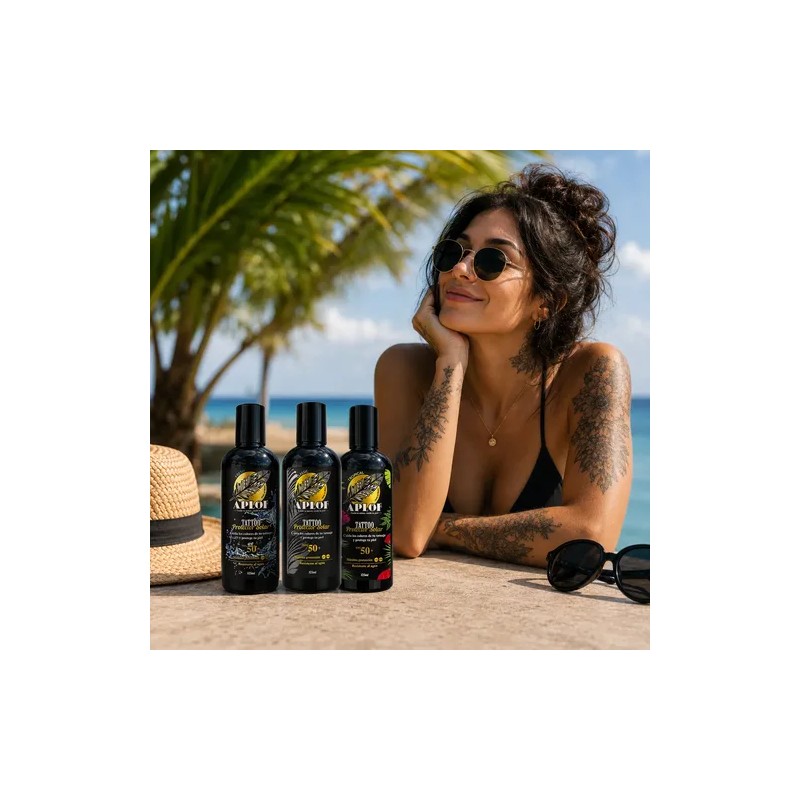 Tattoo Protector Bloqueador Solar 50 Fps Aplof Tatuajes
