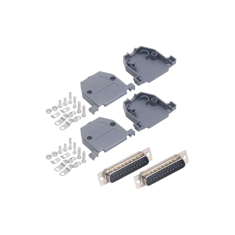 2 Pairs Audio Fan D-SUB Connector (25 Pin Male to