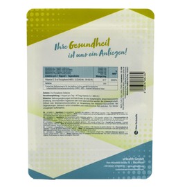 YOUR HEALTH Vitamin E 400 I.E. - 360 mg Alpha-D-Tocopherol - Nat??rliche E-Vitamine als Nahrungserg?nzungsmittel - Starkes Antioxidans - 720 Kapseln (4er Pack)