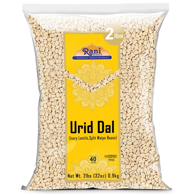 Rani Urid/Urad Dal (Split Matpe Beans Skinless) Indian Lentils 32oz