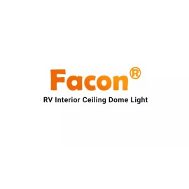 Facon 12V LED RV Interior Reading Lamp Wall Sconce With USB Charger For Boat Car