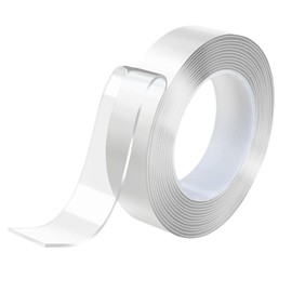 HUIKKJP Double-Sided Tape, Magic Tape/Nano Tape, Super Strong, No Residue, Washable, Reusable, Waterproof, Freely Cut, For Home, Office, Industrial Use, etc. (Width 0.8 x Length 3.3 x Thickness 0.08