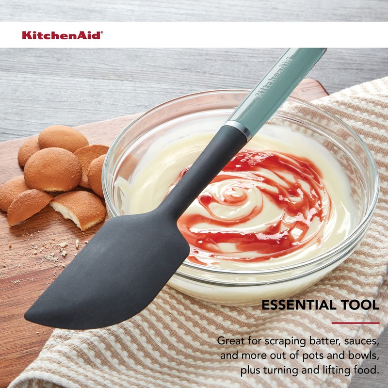 KitchenAid KE031OHAQA Classic Scraper Spatula, One Size, Aqua