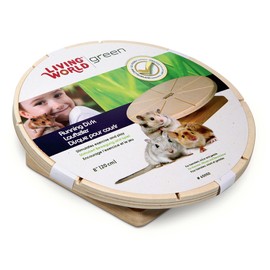 Living World Green Wooden Running Disc for Hamster/ Mice/ Gerbils