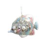 December Diamonds Glass Ornament - Jeweled Pastel Fish 5"