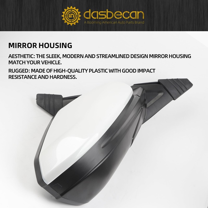 Dasbecan Right Passenger Side Door Mirror Assembly Compatible with Honda