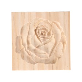 Carved Wooden Cookie Stamp Mould Rose Flower Cookie Cutter Cookie Presses Stamps for Thanksgiving Birthday Baking Tool(rose)