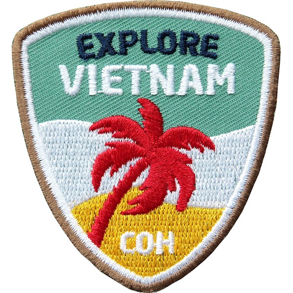 2 x Vietnam Badges 55 x 60 mm Embroidered /