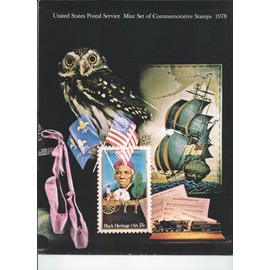 United States Postal Service Mint Set of Commenorative Stamps 1978