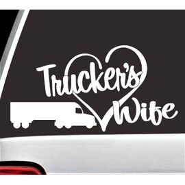 Trucker's Wife Car Decal Sticker BG 779