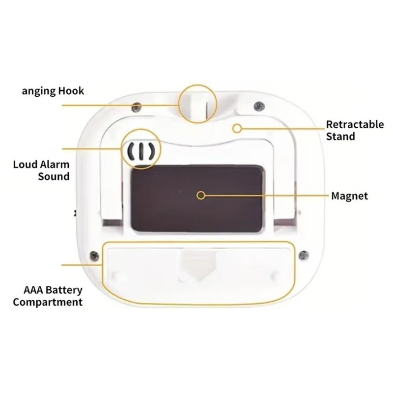 Digital Classroom Timer for Teachers, Large Display, Magnetic, 2 Pack,