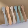 Eascrozn Baby Spoons, 6 Pack First Stage Silicone Feeding Spoons,