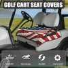Generic Golf Cart Seat Covers - Red/White/Blue - Polyester, Spandex