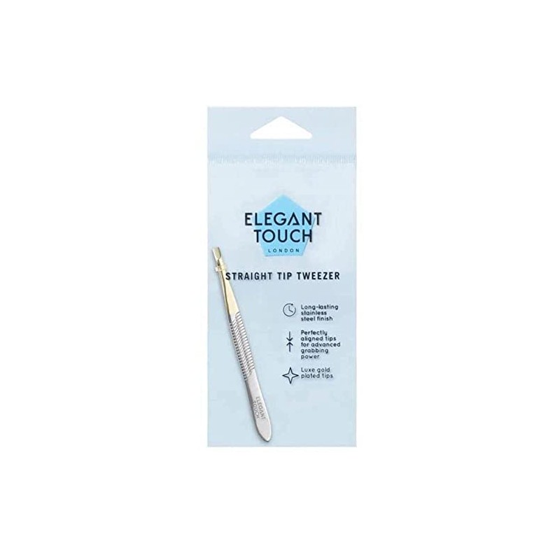 Elegant Touch Straight End Gold Tip Tweezer