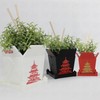 3D Printed Planter Chinese Takeout Box - Set of 3
