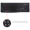 2Pcs Spanish Keyboard Stickers, Spanish Keyboard Replacement Stickers Black Background