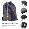 AMYXIYUAN 5Pcs Nylon Sack Durable Net Bag Black Mesh Bag