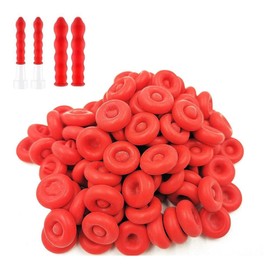 10Pcs Red Caulk Cap for Seal Caulking Tubes, Nozzle Protective Cover Hardware Adhesives Sealers, Caulk Saver Sealer Caps for Caulk, Covers Tube Caps for Sealing and Preserving，Adhesives, Lubricants