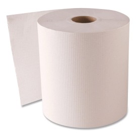 GEN GEN1820 1-Ply 8" x 800' Hardwound Roll Towels - White (6/CT) New