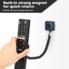 WALLFID 2-Pack Magnetic Remote Control Holders with Spring Ropes -