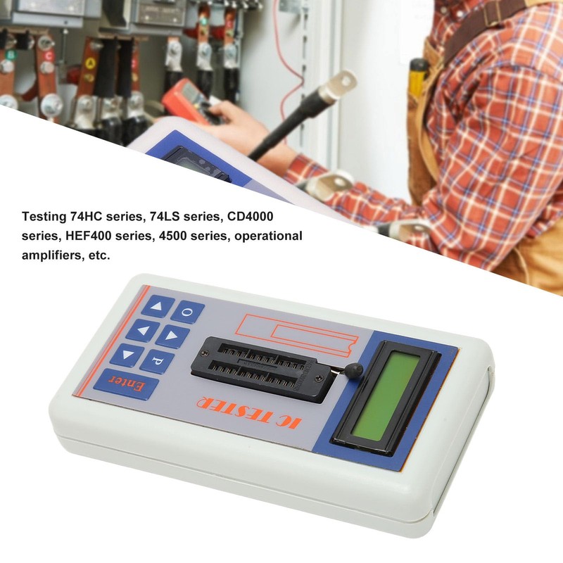 Integrated Circuit Tester, IC Meter IC Tester with 5V/3.3V/Auto Modes,