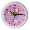Pink Wall Clock,Silent Non Ticking Children's Décor Quiet Clocks for