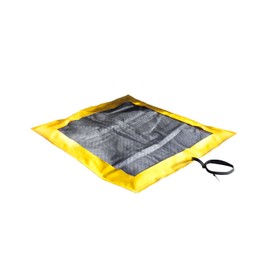 Enpac 5680-YE Dripillow Berm with Pad, 4 Gallon Spill Capacity, 38" Length x 42" Width x 3" Height, X-Large, Yellow