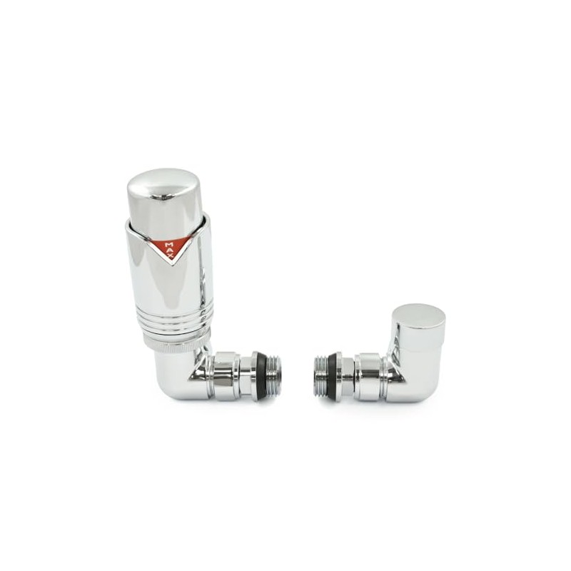 Thermostatic Radiator Valve Set - Realm Chrome Radiator Valves inc.