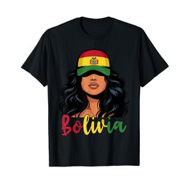 Bolivian Girl Bolivia Flag Proud Boliviana Women T-Shirt