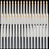 Baquler 50 Pcs 8.5 Inch LED Flameless Taper Candles Bulk