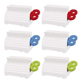 TFJAYTOO 6 PACK Toothpaste Squeezer, Toothpaste Squeezer Rollers，Toothpaste Tube Squeezers Clip Holder Stand Winder