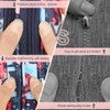 Katech Portable Travel Crochet Storage Bag Organizer with Zipper, Web