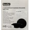 Herdio 160W 4" Outdoor Ceiling Speaker Waterproof Dual Marine Ceiling