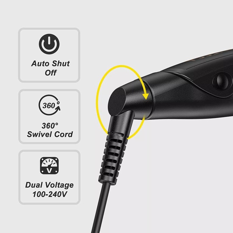 VANESSA PRO Flat Iron Hair Straightener, 100% Pure Titanium Flat