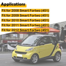 Etersec Hood Latch Lock Kit Compatible with 2008-2012 Smart Fortwo (451) – Includes Left & Right Bonnet Lower Latches, Hood Lock Mechanisms, and Release Handles