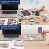 Small Glass Desktop Whiteboard Dry-Erase-Board - Computer Keyboard Stand White